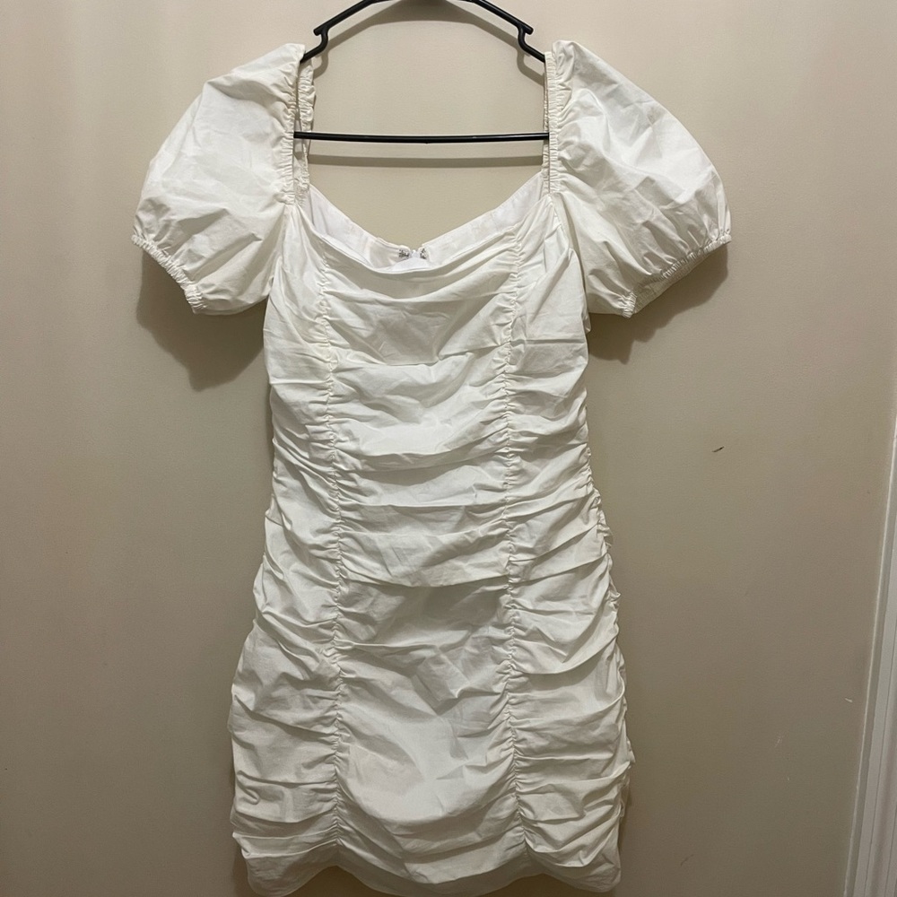 Superdown White Ruched Mini Dress - Picture 2 of 3